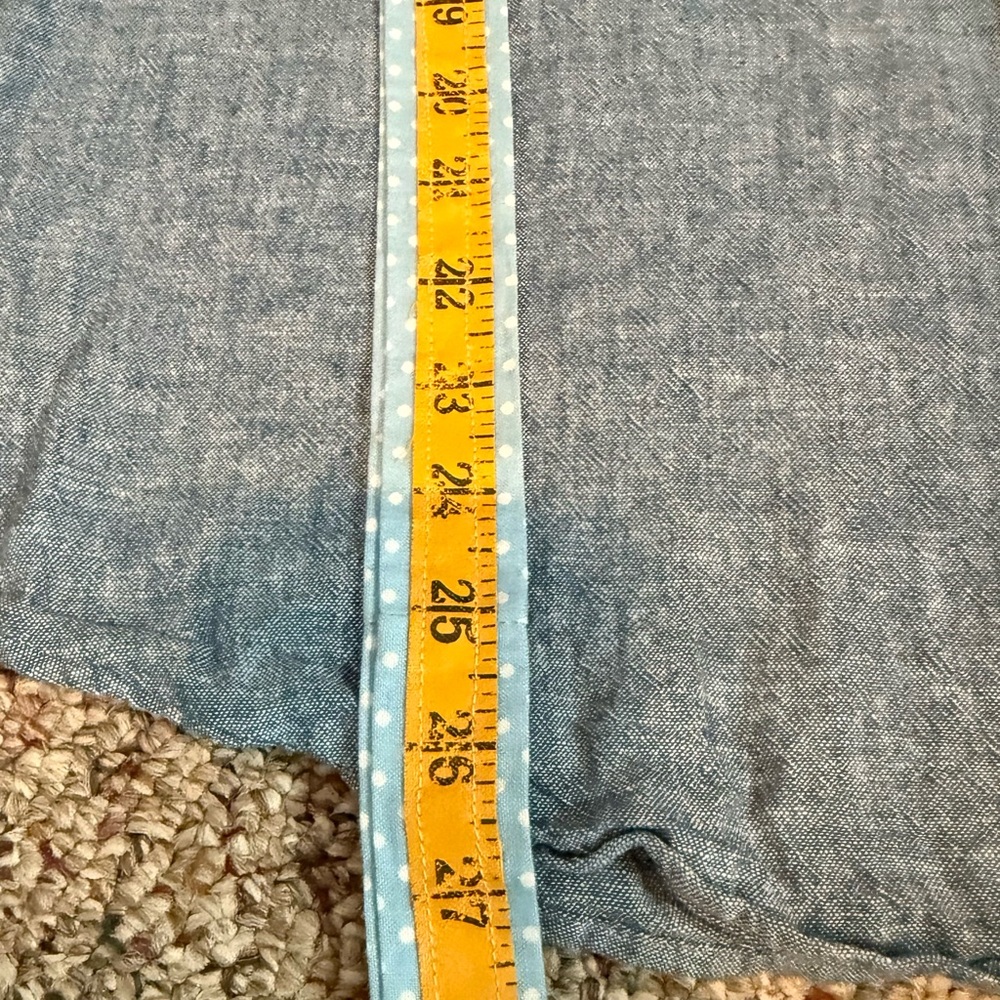 Gap Women's Linen denim chambray Button Down Top large - Picture 10 of 12